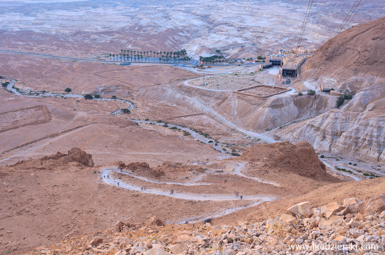 izrael masada twierdza snake path