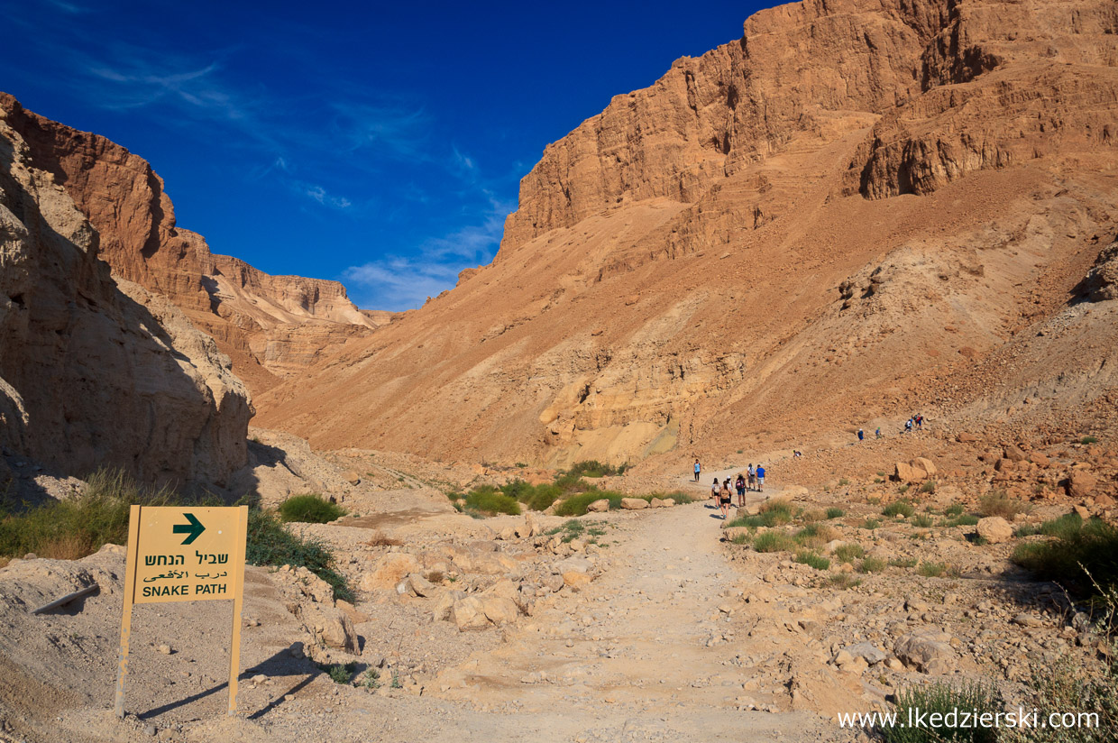 izrael masada twierdza snake path