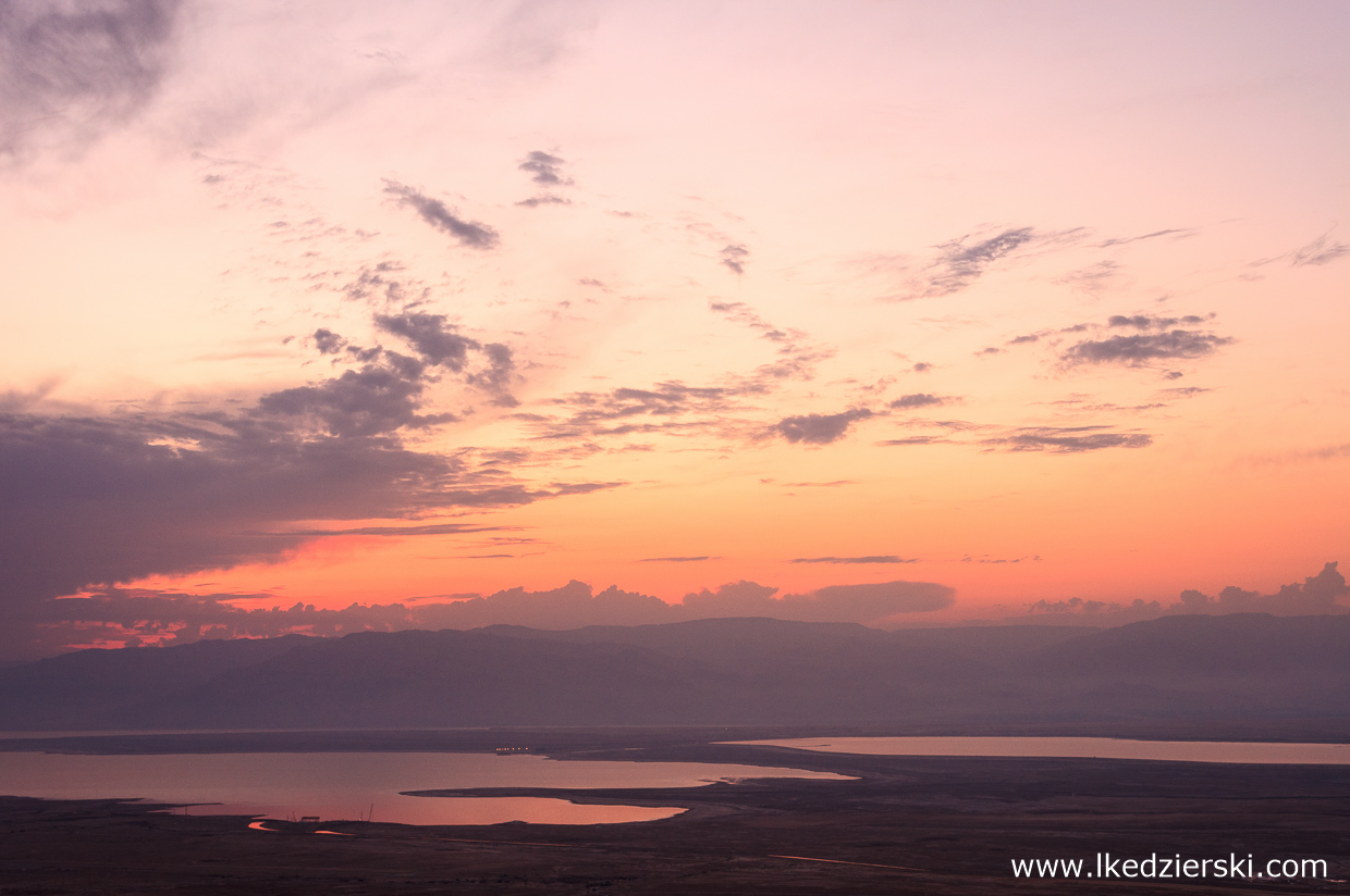 izrael masada twierdza sunrise