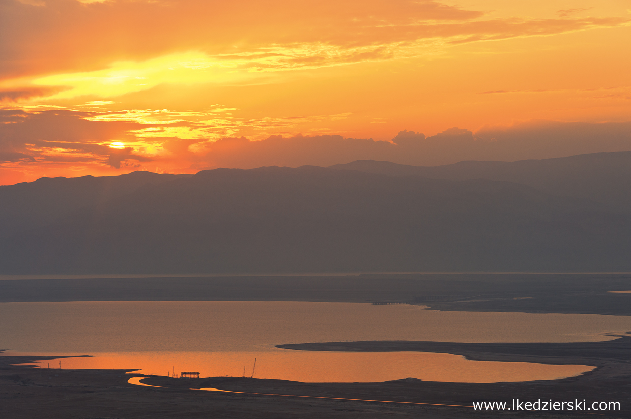 izrael masada twierdza sunrise