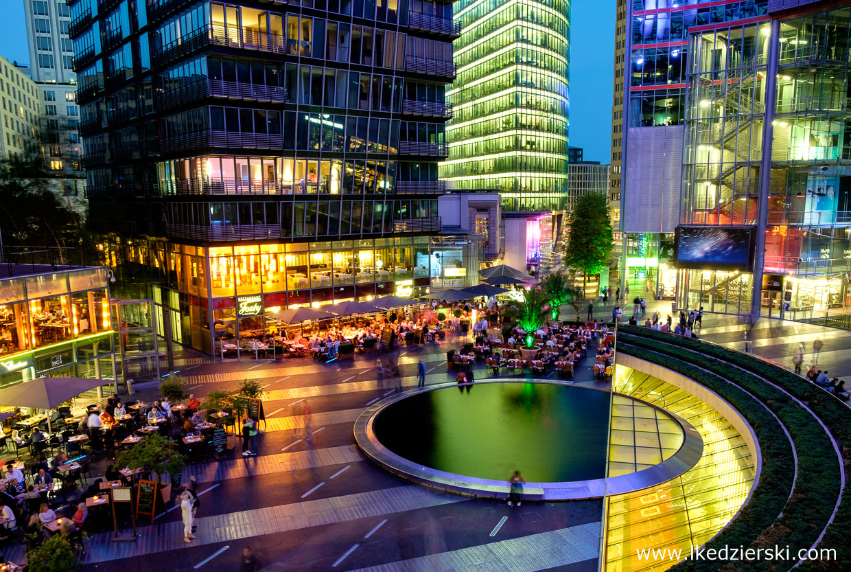 berlin sony center blue hour berlin na nocnych zdjęciach