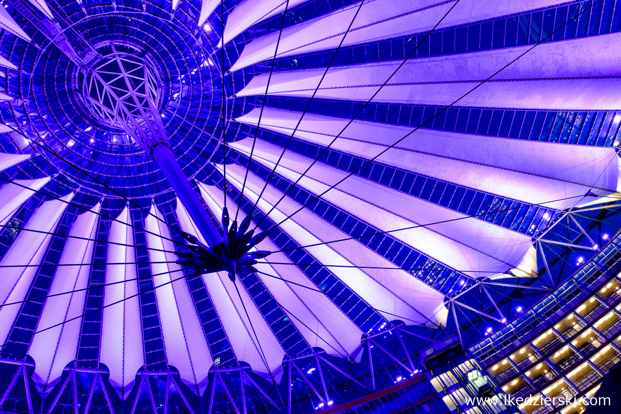 berlin sony center blue hour