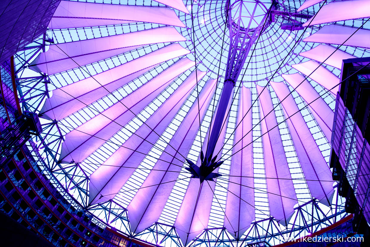 berlin sony center blue hour berlin na nocnych zdjęciach