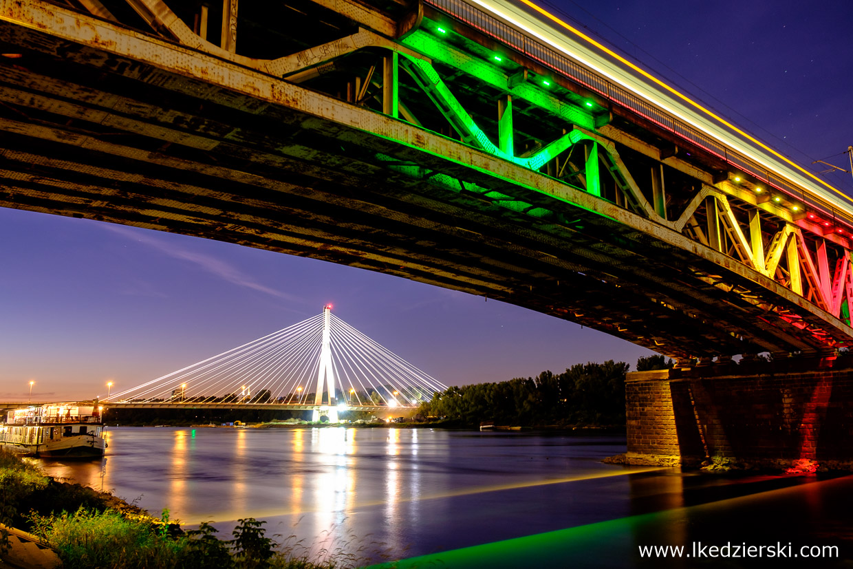 Warszawa. Most Świętokrzyski i Most Średnicowy.