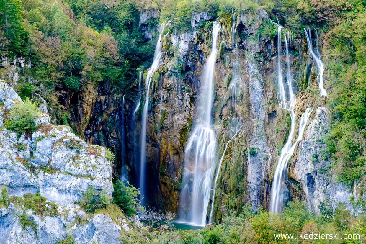 chorwacja jeziora plitwickie Plitvička jezera