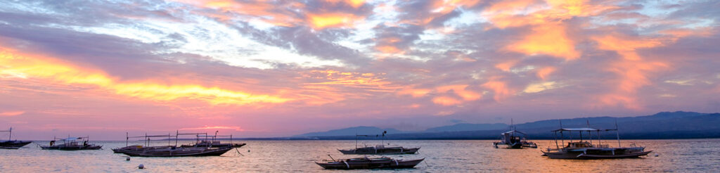 panorama filipiny zachód słońca sunset philippines