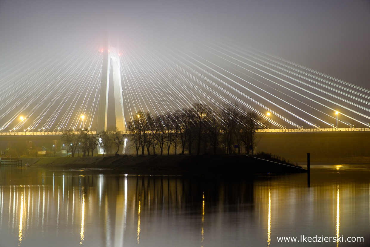 most rędziński wrocław mosty wrocławia wschód słońca misty sunset