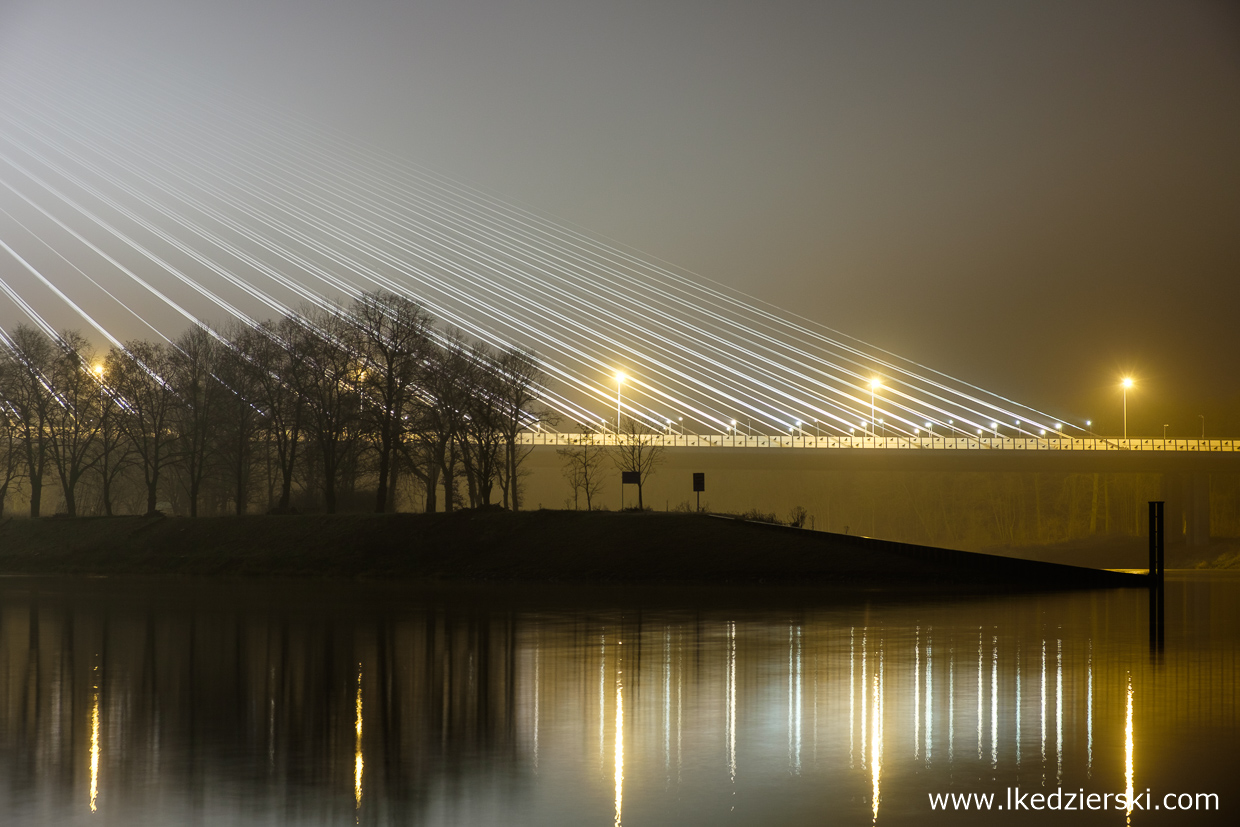 most rędziński wrocław mosty wrocławia wschód słońca misty sunset