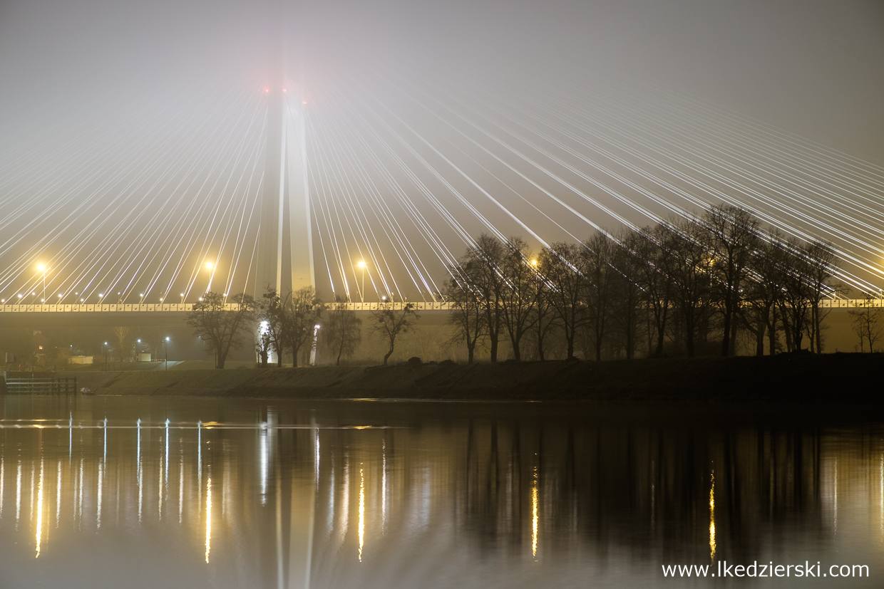 most rędziński wrocław mosty wrocławia wschód słońca misty sunset