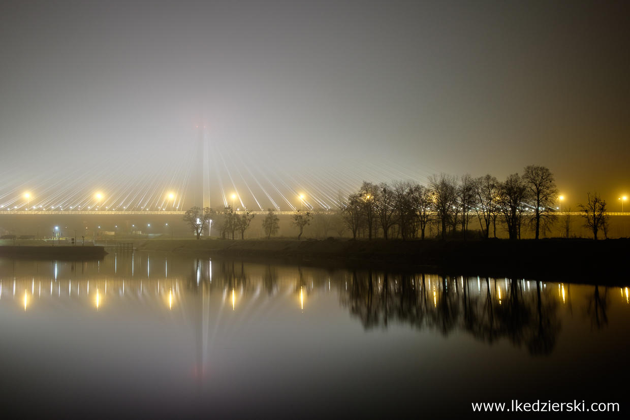 most rędziński wrocław mosty wrocławia wschód słońca misty sunset