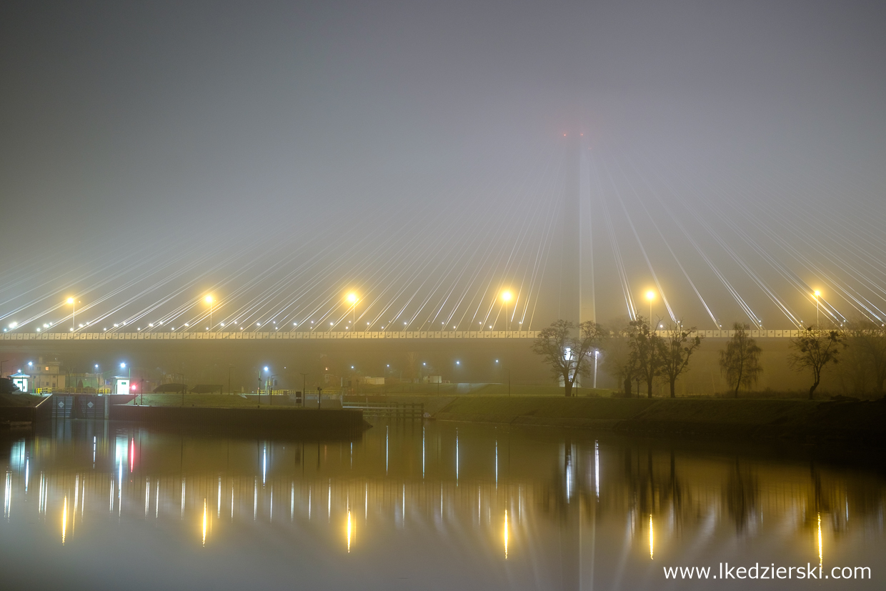 most rędziński wrocław mosty wrocławia wschód słońca misty sunset