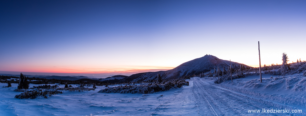 karkonosze wschód słońca sunrise wschód słońca w karkonoszach