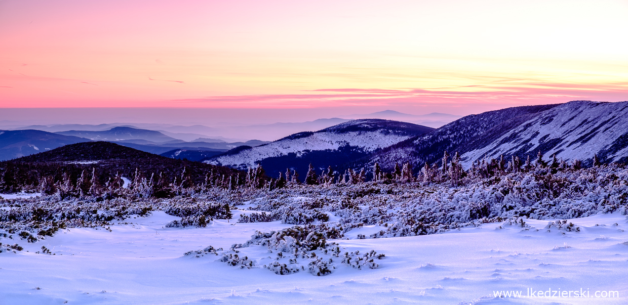 karkonosze wschód słońca sunrise wschód słońca w karkonoszach