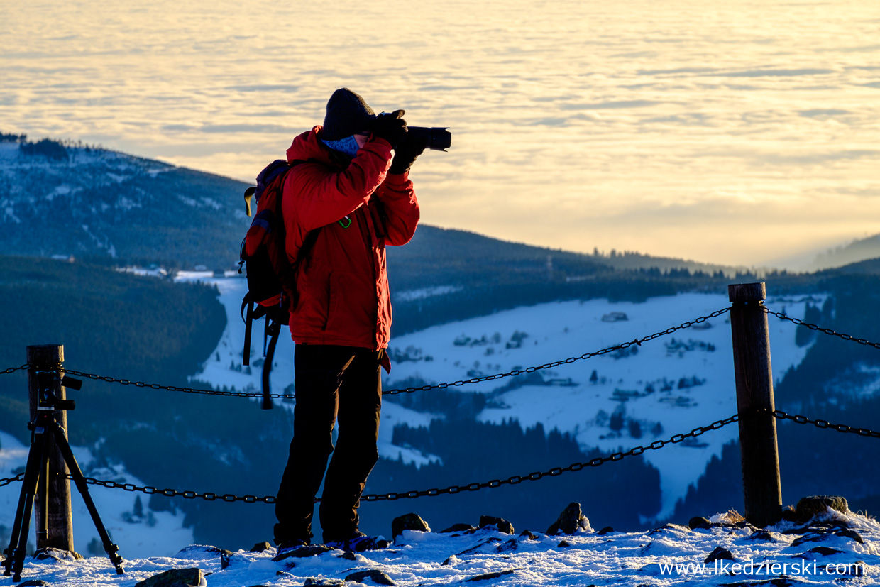 karkonosze zachód słońca sunset zachód słońca w karkonoszach