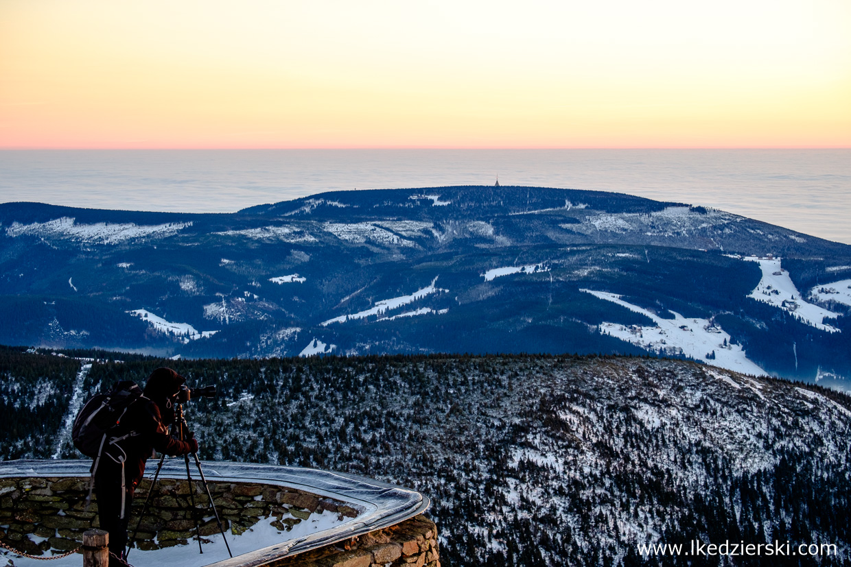 karkonosze zachód słońca sunset zachód słońca w karkonoszach