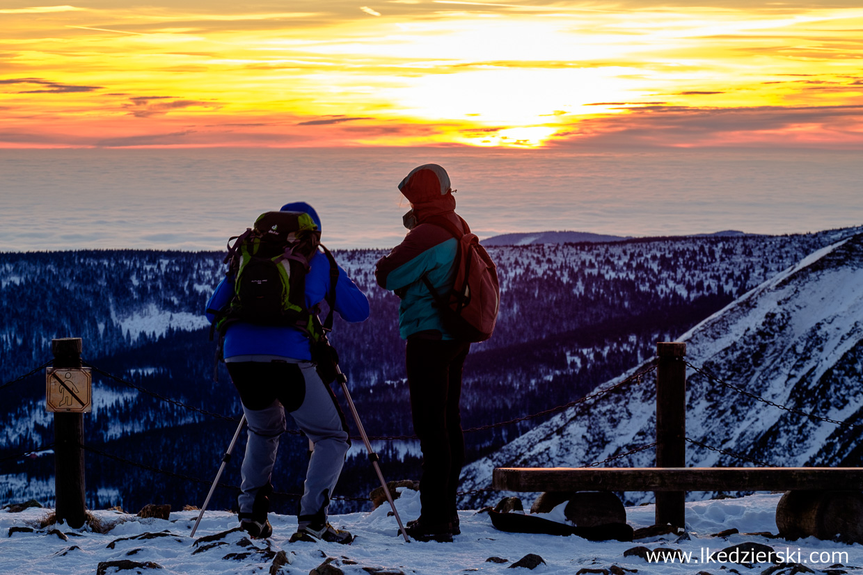 karkonosze zachód słońca sunset zachód słońca w karkonoszach