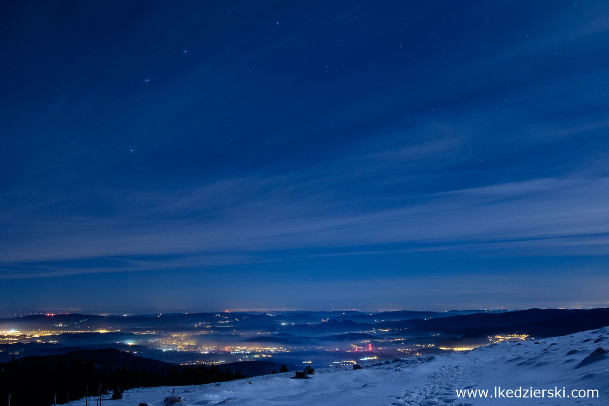 noc w karkonoszach nocne zdjęcia gór