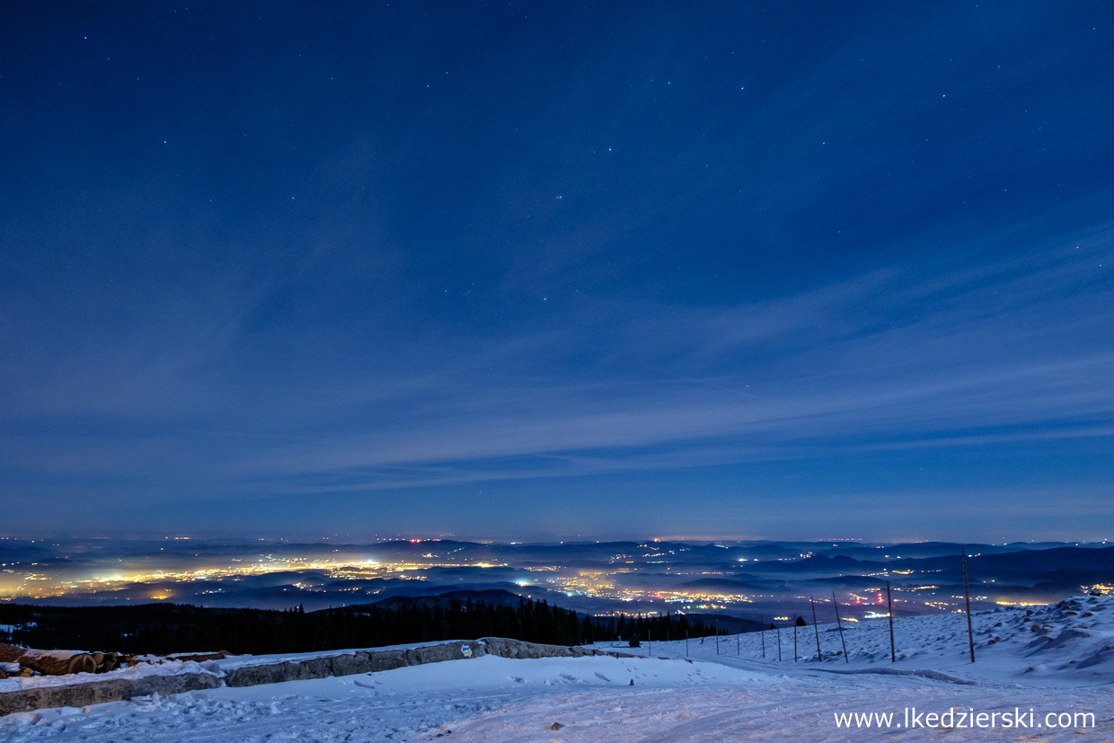 noc w karkonoszach nocne zdjęcia gór