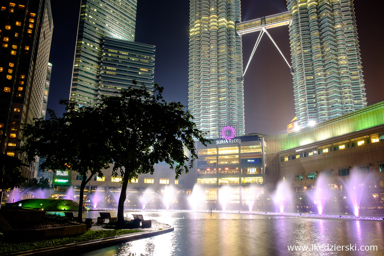 malezja kuala lumpur petronas towers sunset