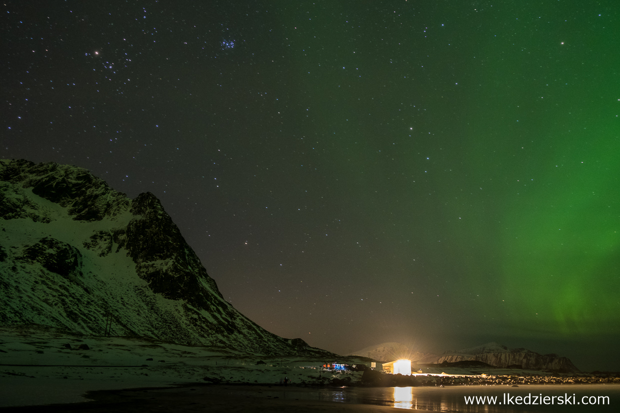 norwegia lofoty zorza polarna aurora borealis