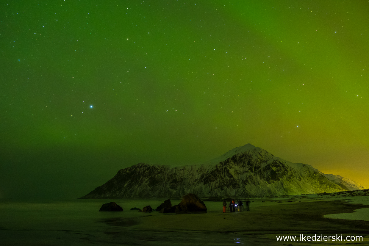 norwegia lofoty zorza polarna aurora borealis