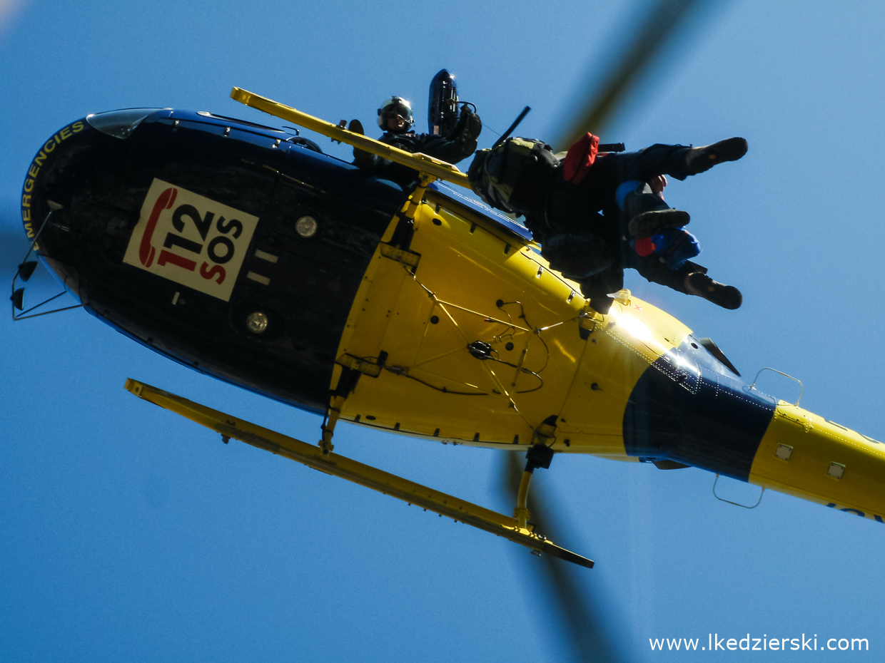 majorka kanioning helikopter akcja ratunkowa
