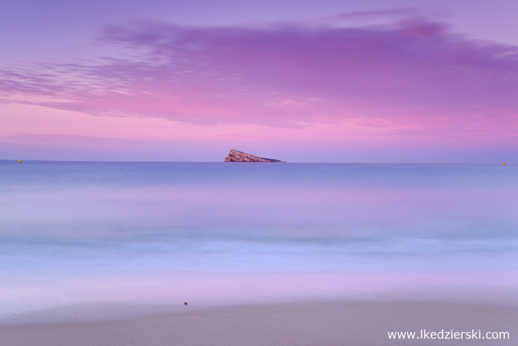 benidorm sunrise wschód słońca