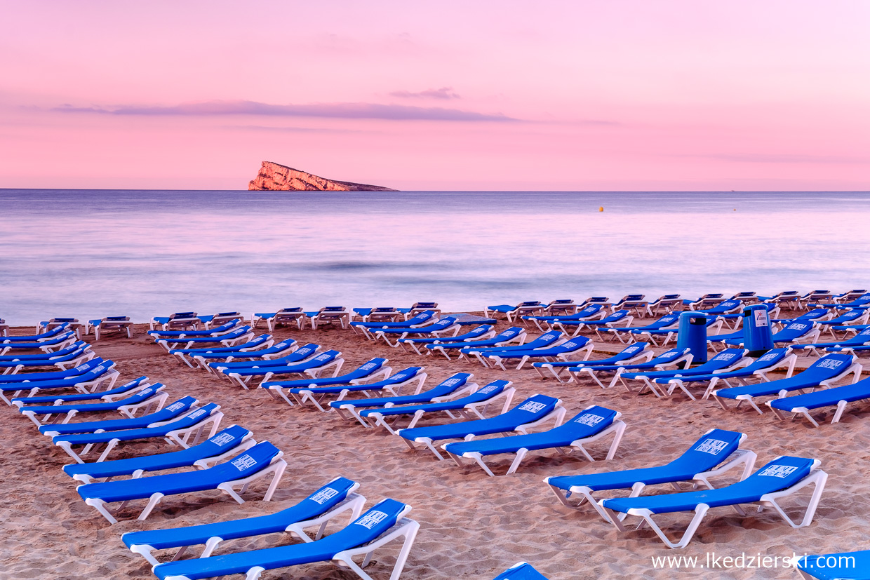 benidorm sunrise wschód słońca