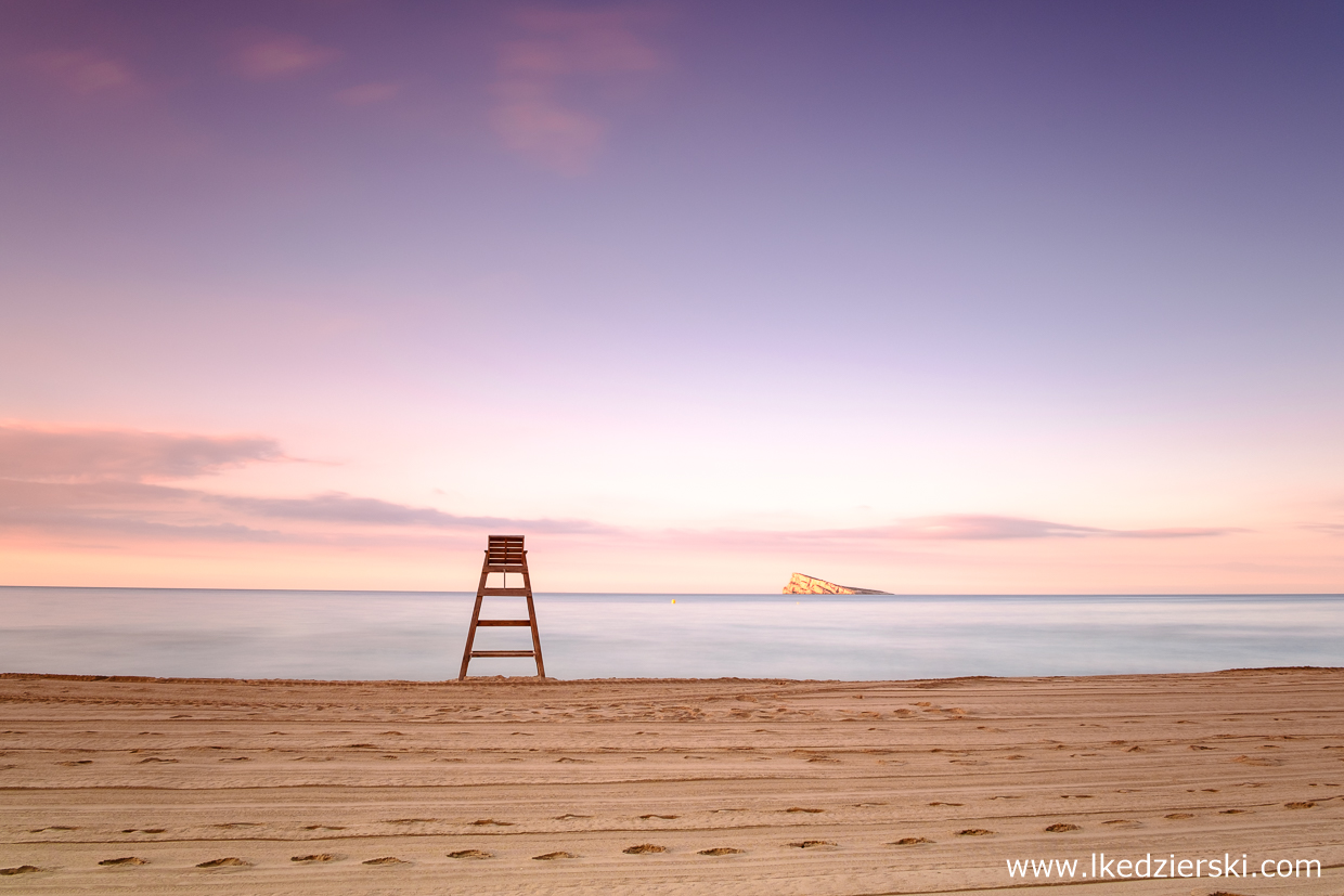 benidorm sunrise wschód słońca