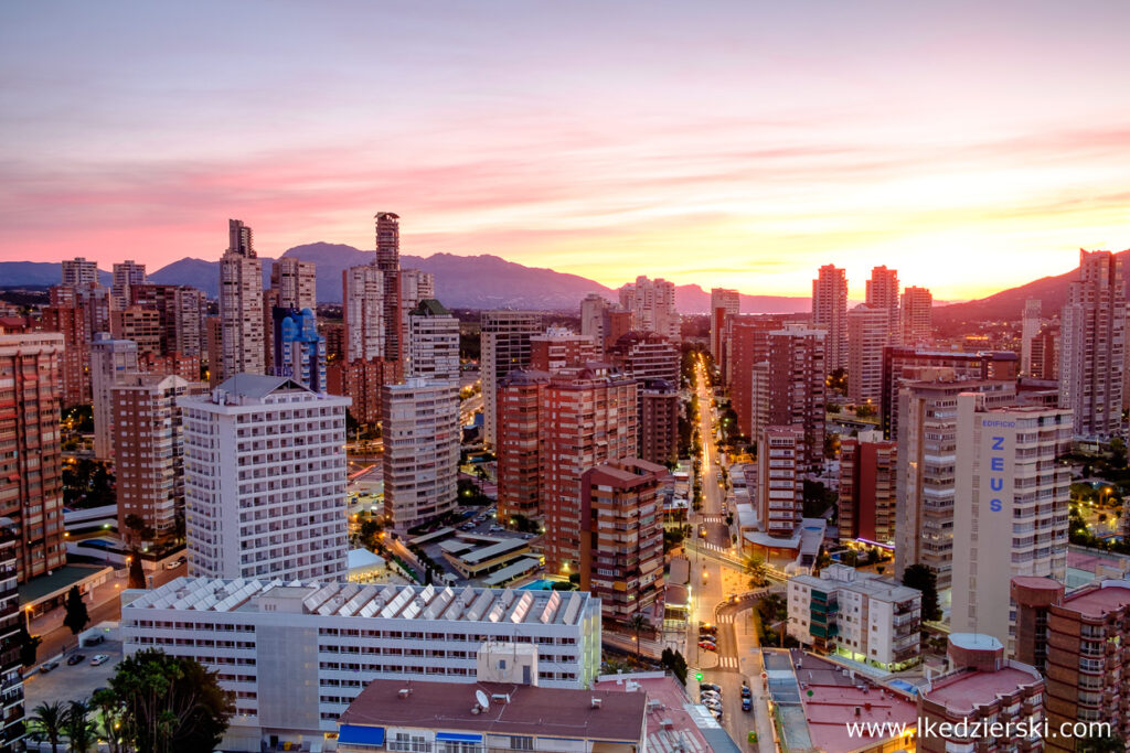 benidorm sunrise rooftop benidorm z dachu