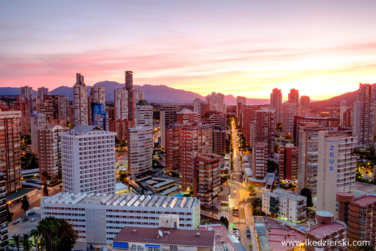 benidorm sunrise rooftop benidorm z dachu