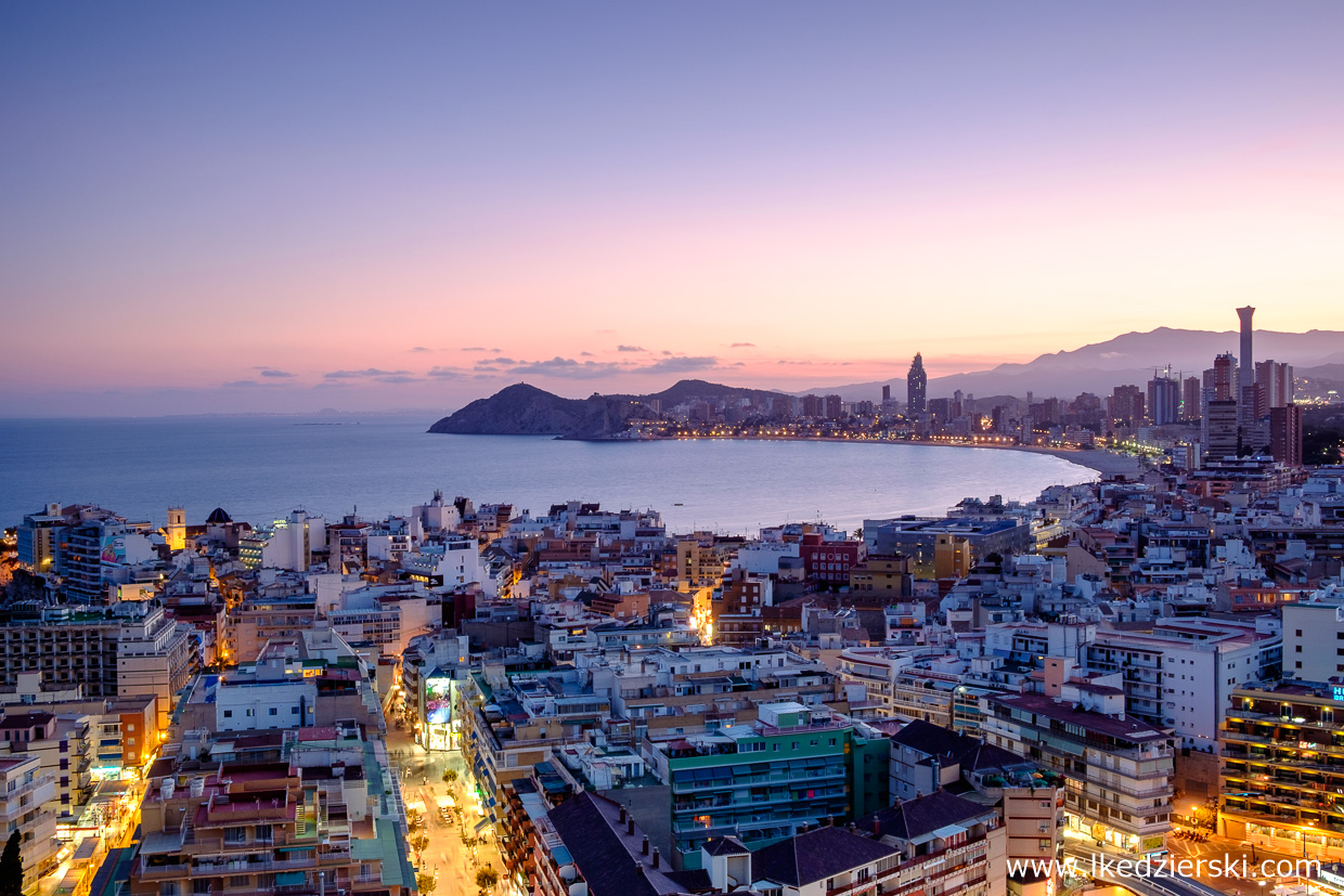 benidorm sunset rooftop benidorm z dachu