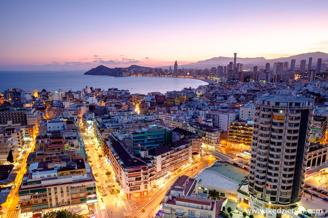 benidorm sunset rooftop benidorm z dachu