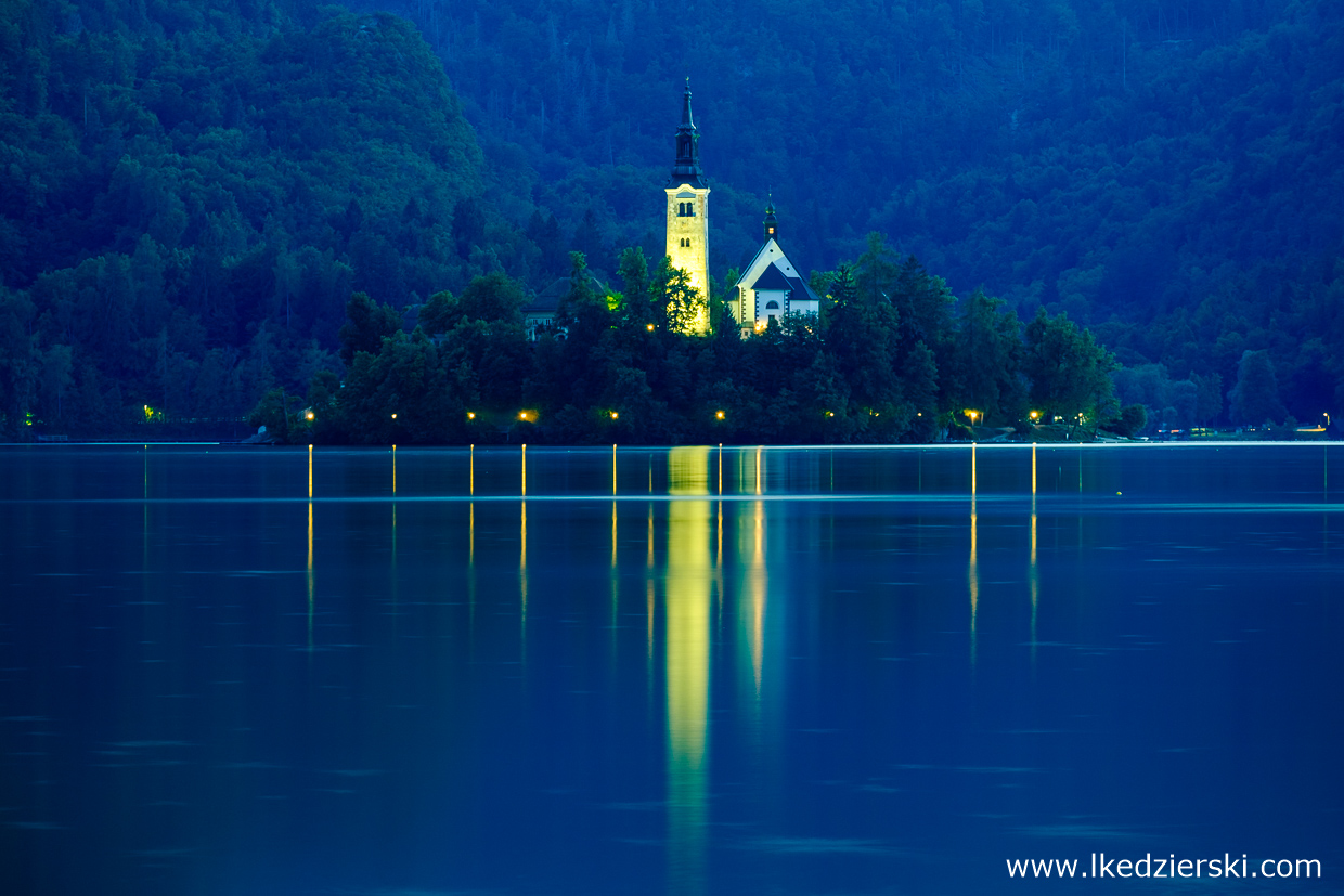 słowenia jezioro bled sunset zachód słońca