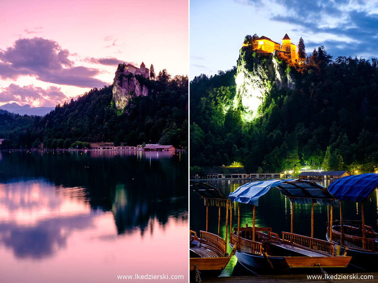 słowenia jezioro bled sunset zachód słońca
