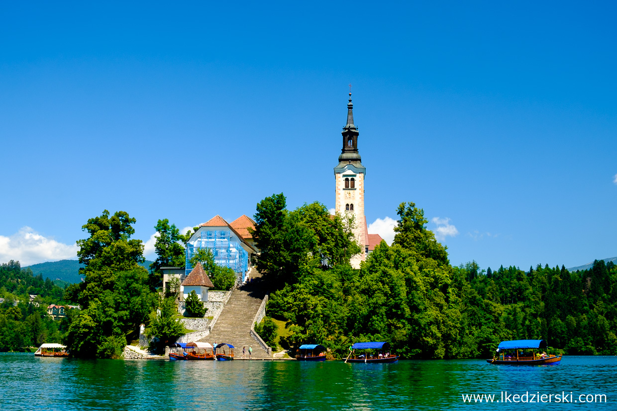 słowenia jezioro bled blejski otok