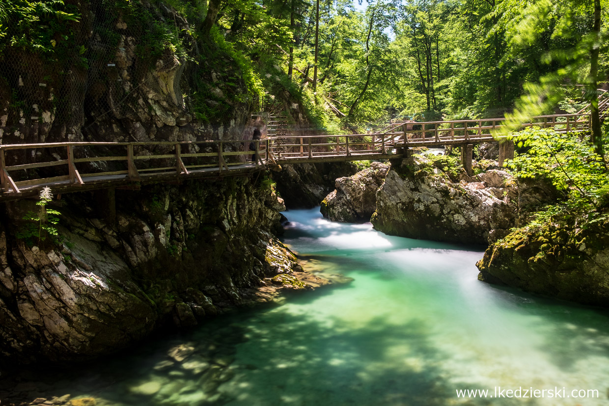 słowenia jezioro bled wąwóz vintgar