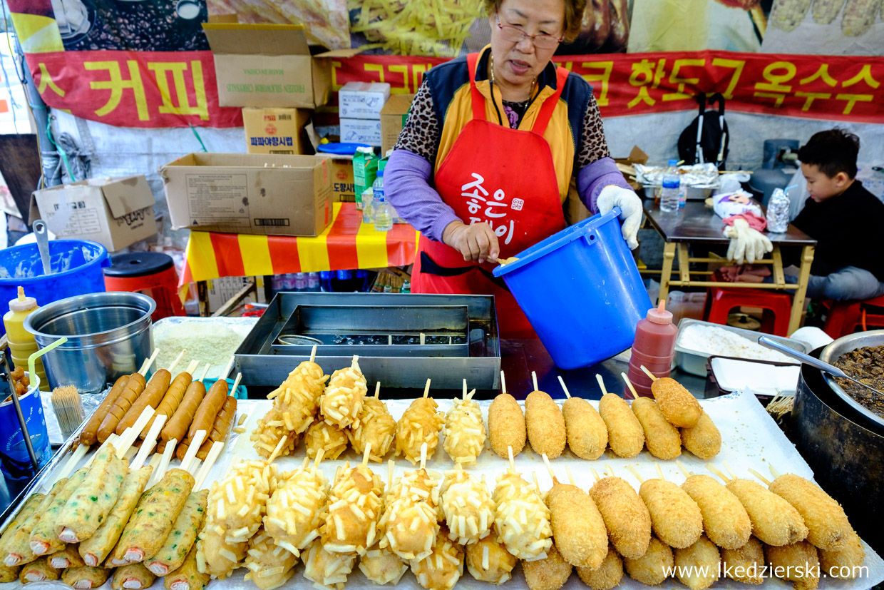 korea street food uliczne jedzenie w korei korean street food corn dog