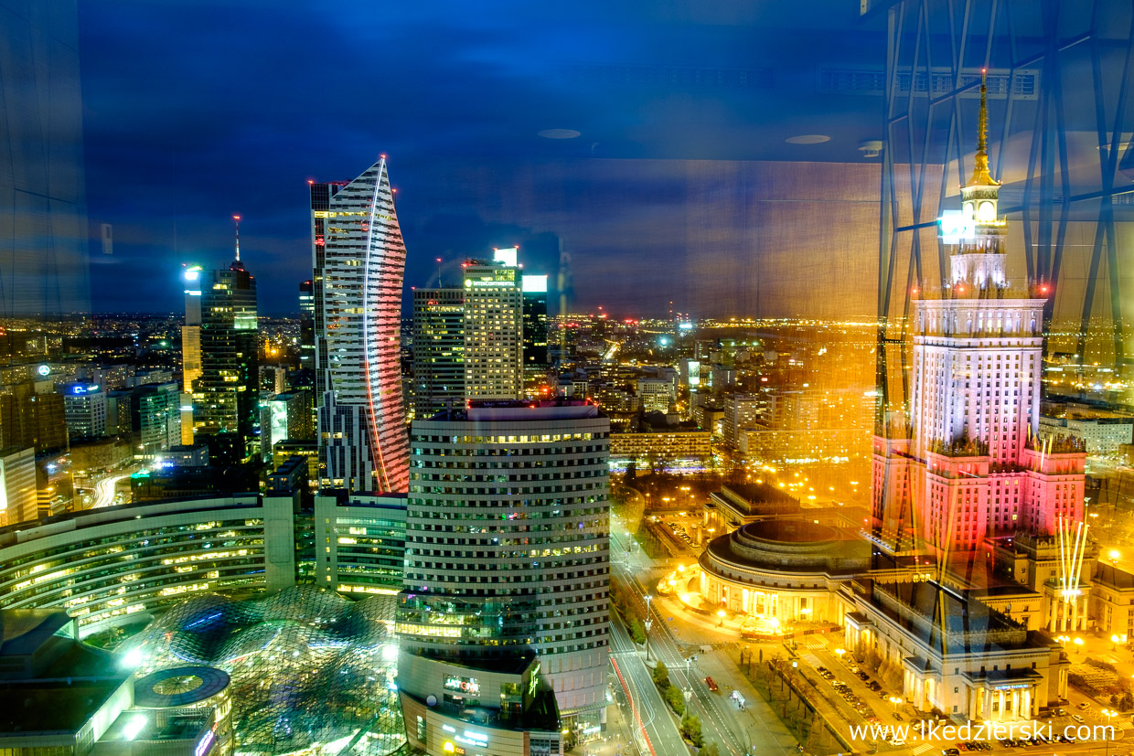 warszawa nocne zdjęcia zachód słońca złota 44 Hotel InterContinental Warszawa