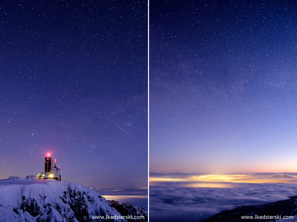 karkonosze noc na szlaku nocne zdjęcia karkonoszy nocne zdjęcia gór noc w karkonoszach