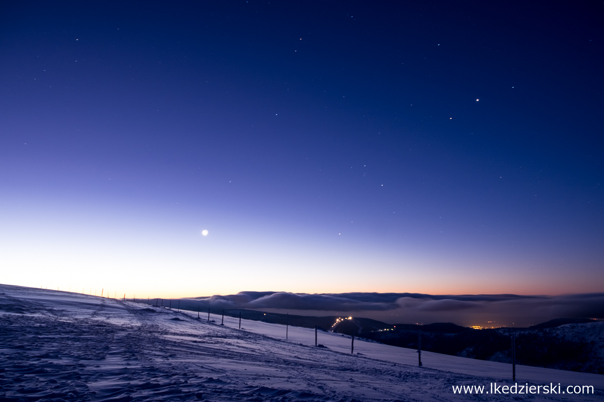 karkonosze noc na szlaku nocne zdjęcia karkonoszy nocne zdjęcia gór noc w karkonoszach