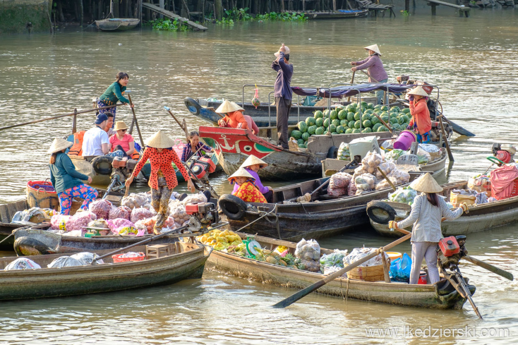 wietnam can tho delta mekongu pływające markety
