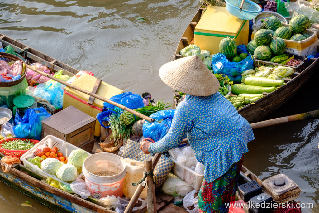 wietnam can tho delta mekongu pływające markety