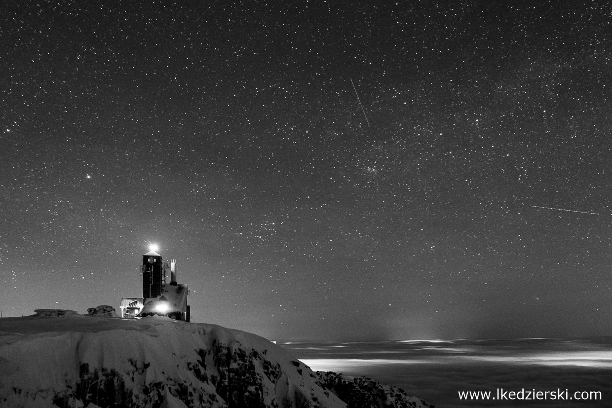 karkonosze zdjęcia czarno-białe black and white photography góry zimą