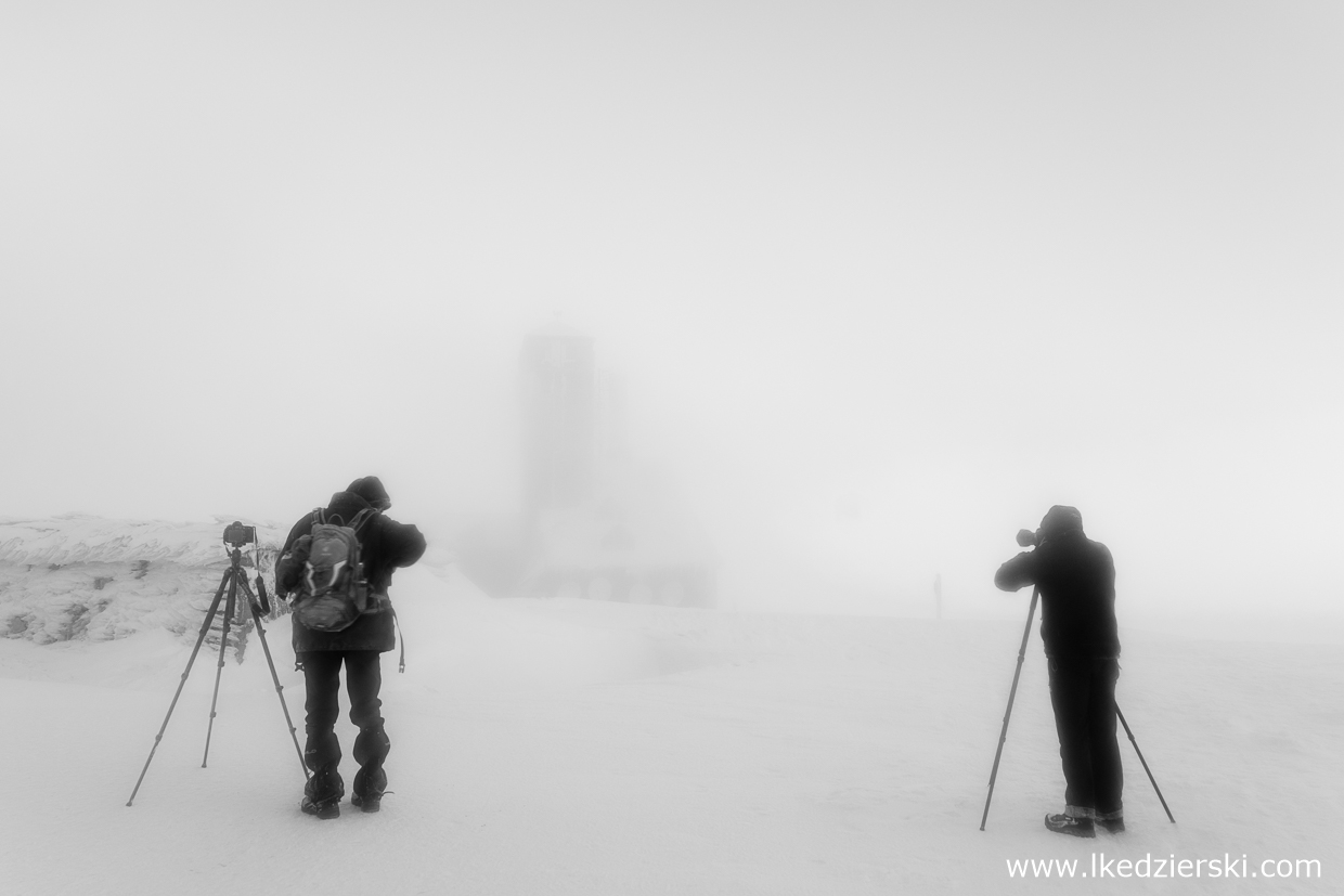 karkonosze zdjęcia czarno-białe black and white photography góry zimą