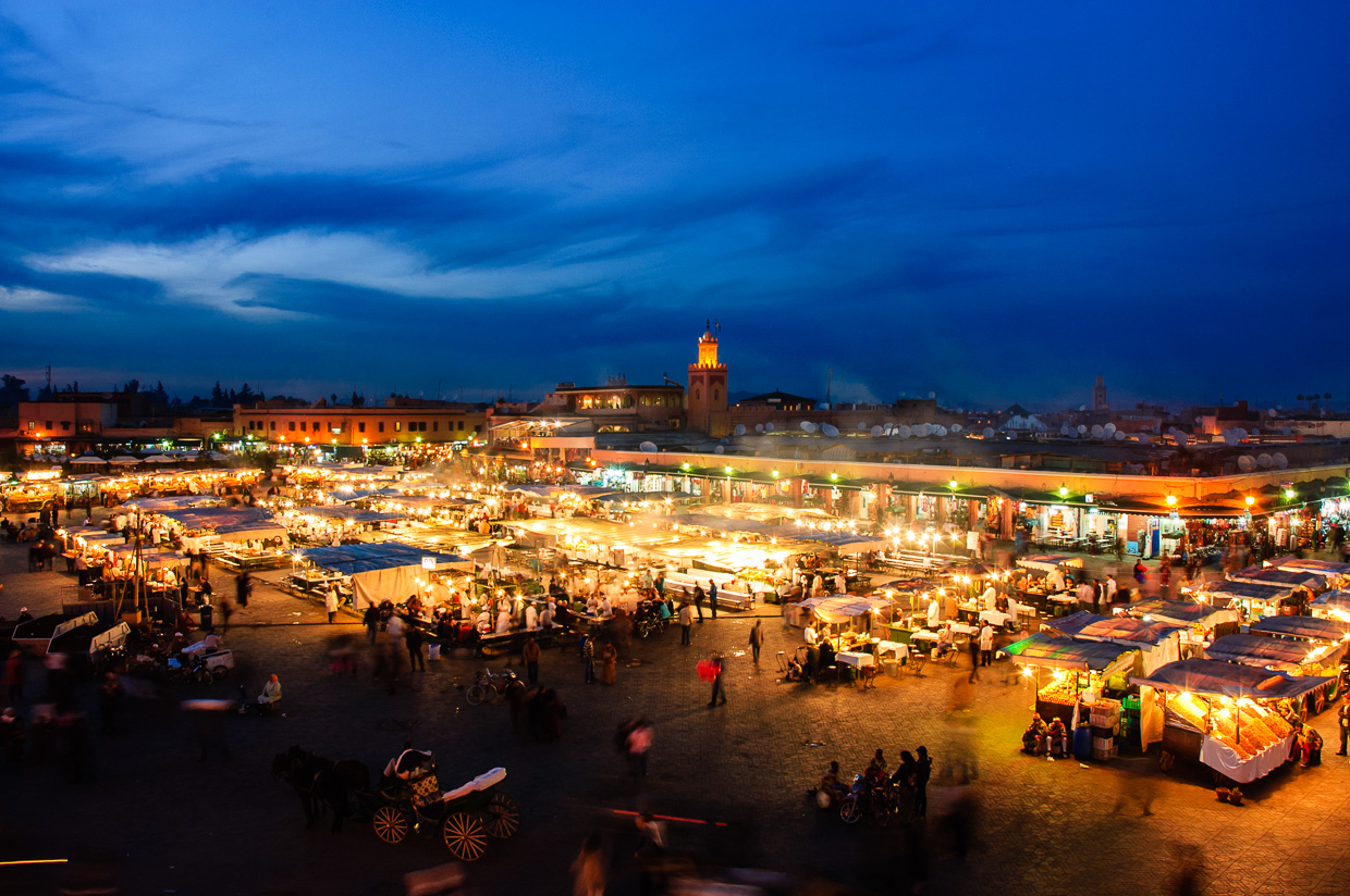 maroko atrakcje jemaa-el-fnaa atrakcje maroka