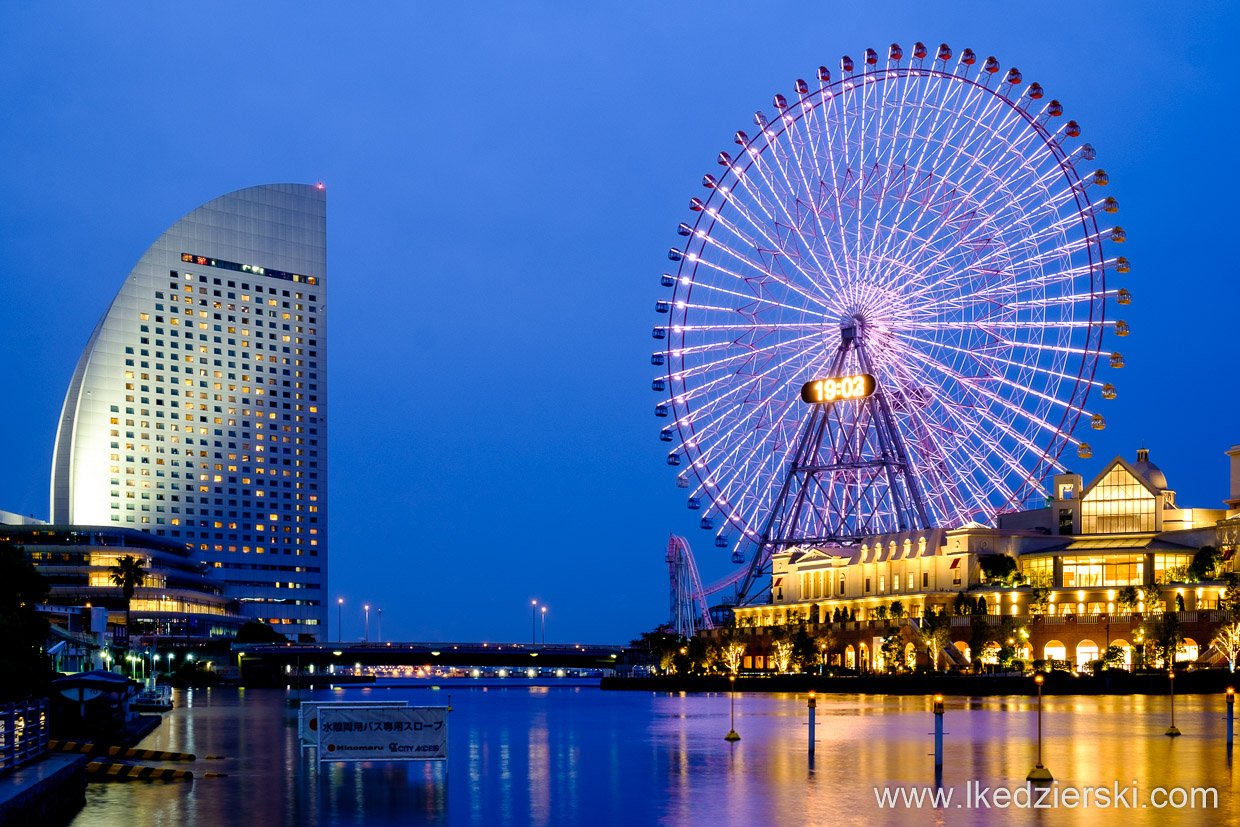 japonia jokohama blue hour