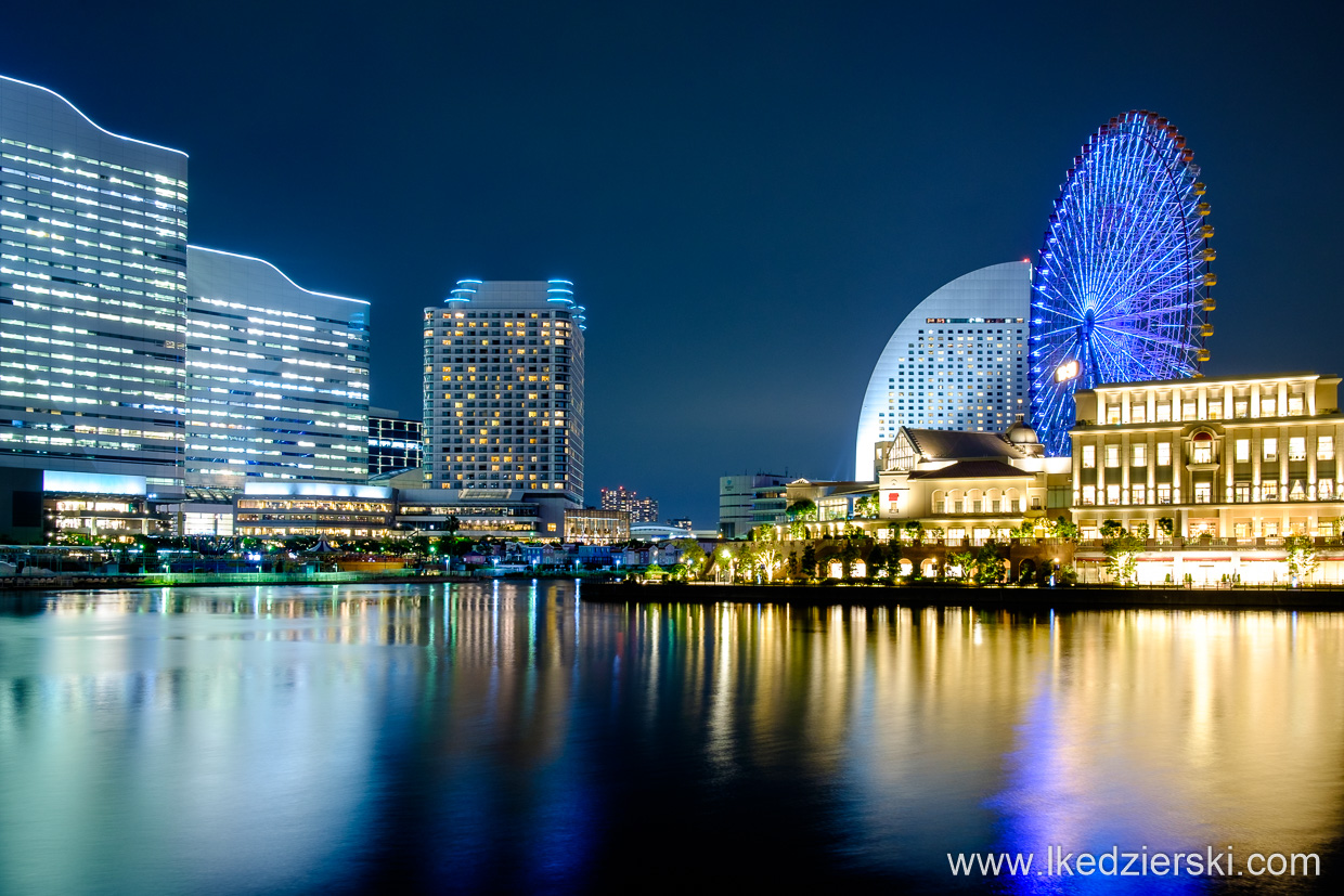 japonia jokohama blue hour