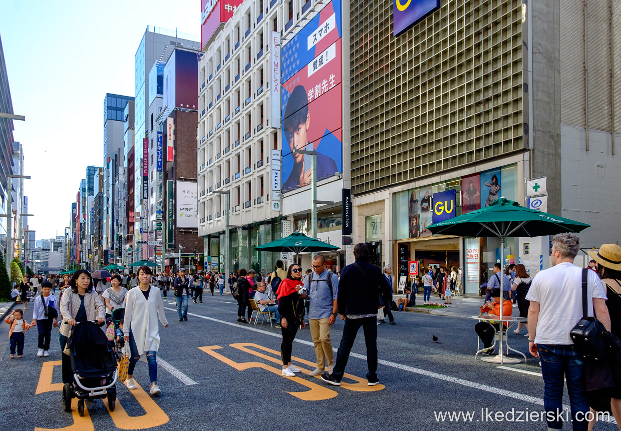 japonia tokio ginza