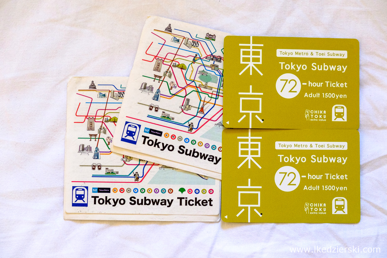 japonia informacje praktyczne tokyo subway ticket